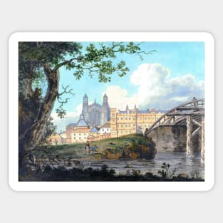 Eton College from Datchet Road by Thomas Girtin Sticker